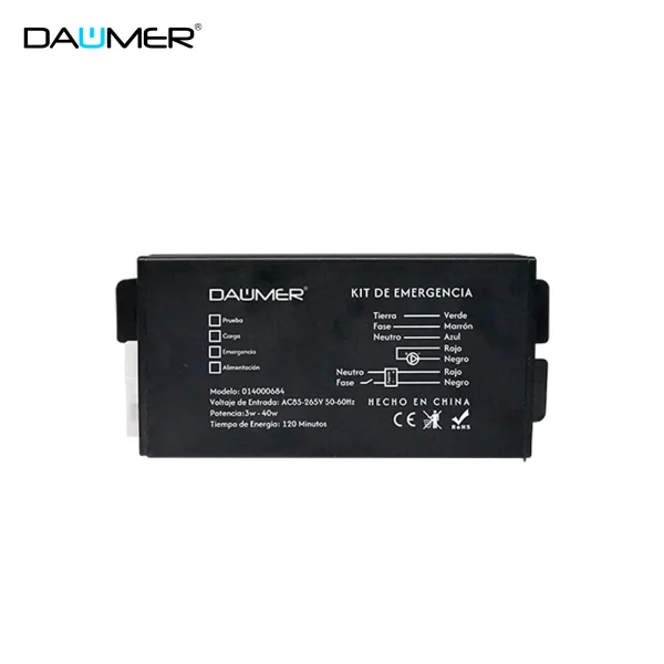 DAUMER KIT DE EMERGENCIA PARA PANEL LED 3-50W