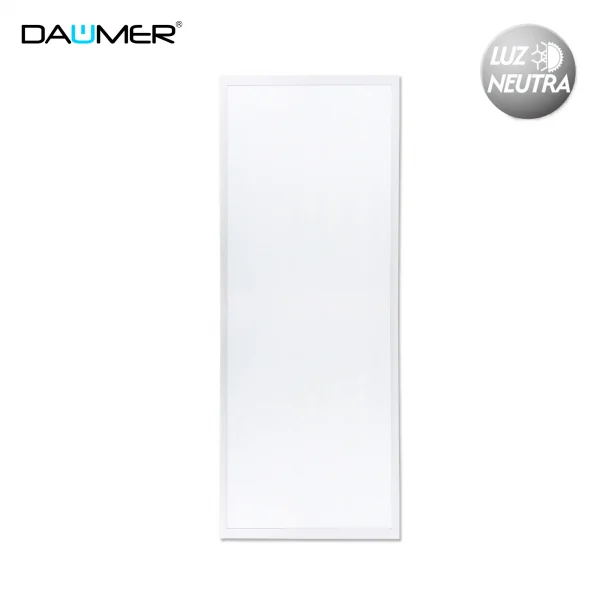 DAUMER PANEL LED RECTANGULAR 300X1200MM MARCO BLANCO 40W 4000K