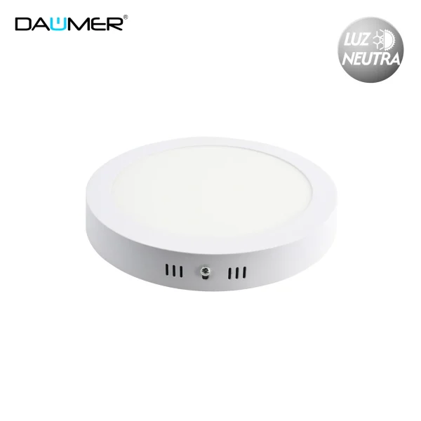 Sobrepuesto Led Redondo Blanco 18W Luz Neutra